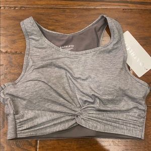 NWT Athleta twist crop top